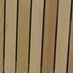 Sample of Western Red Cedar batten cladding