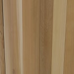 Sample of Western Red Cedar tongue and groove cladding
