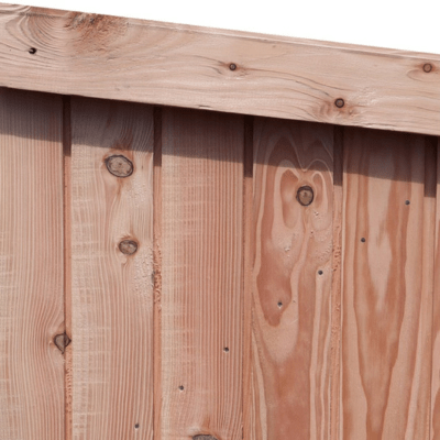 Sample of Scottish Larch cladding on the Vertical Bike Shed
