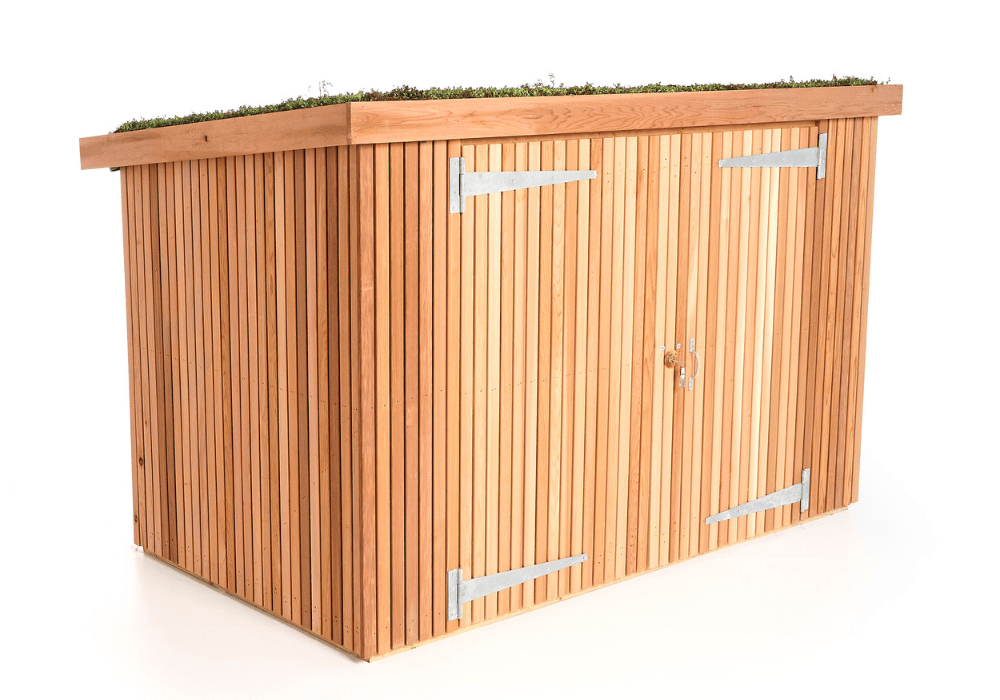 Classic Bike Shed with bikes stored front-to-back in a stacked arrangement (4 of 5)